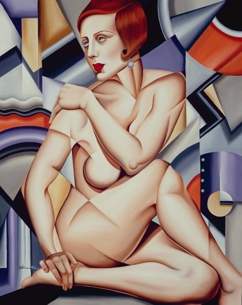 Detail of Cubist Nude, 2002 by Catherine Abel
