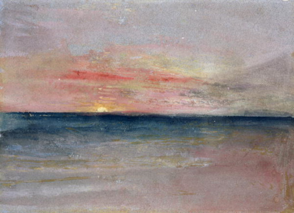 Detail of Sunset by Joseph Mallord William Turner