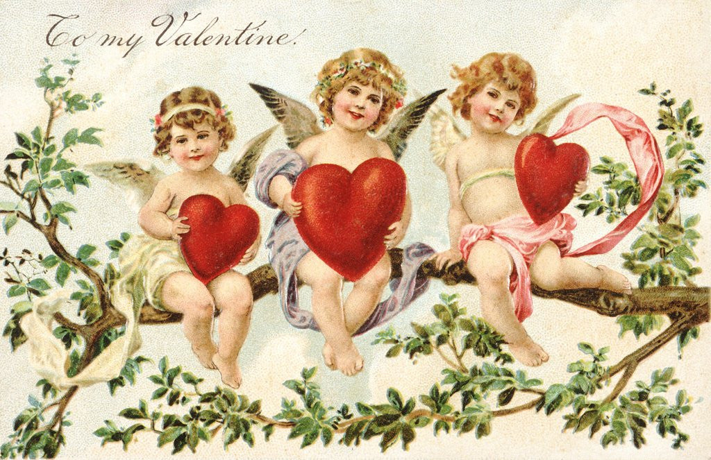 Detail of To My Valentine Victorian Valentine by Corbis
