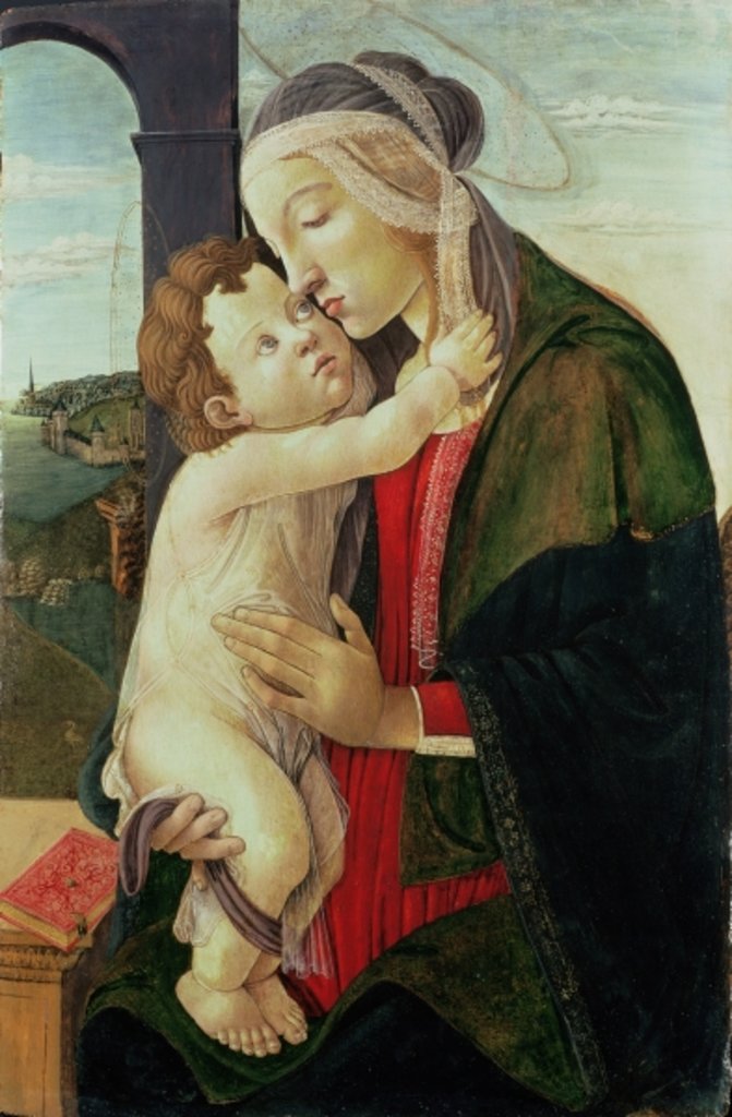 Detail of The Virgin and Child, 15th century by Sandro Botticelli