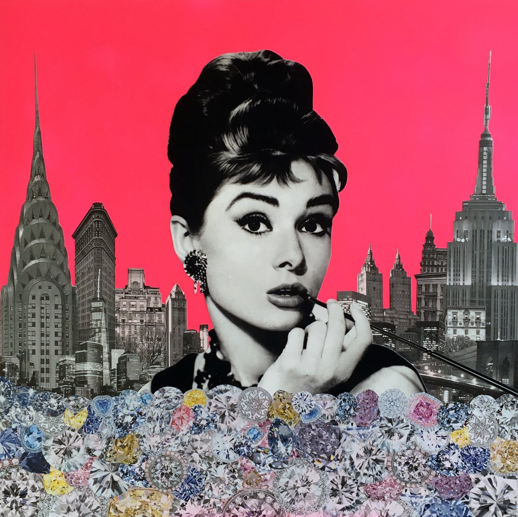 Detail of Audrey Hepburn, 2015 by Anne Storno