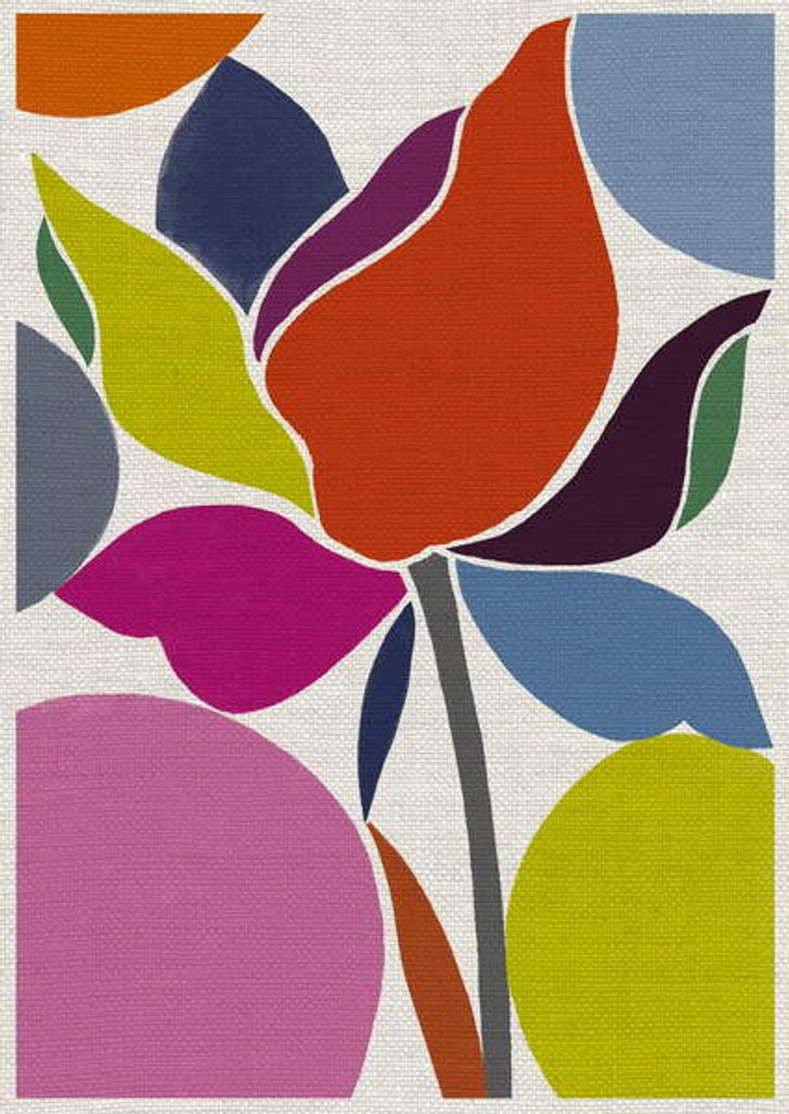 Detail of Printed Tulip by Jenny Frean