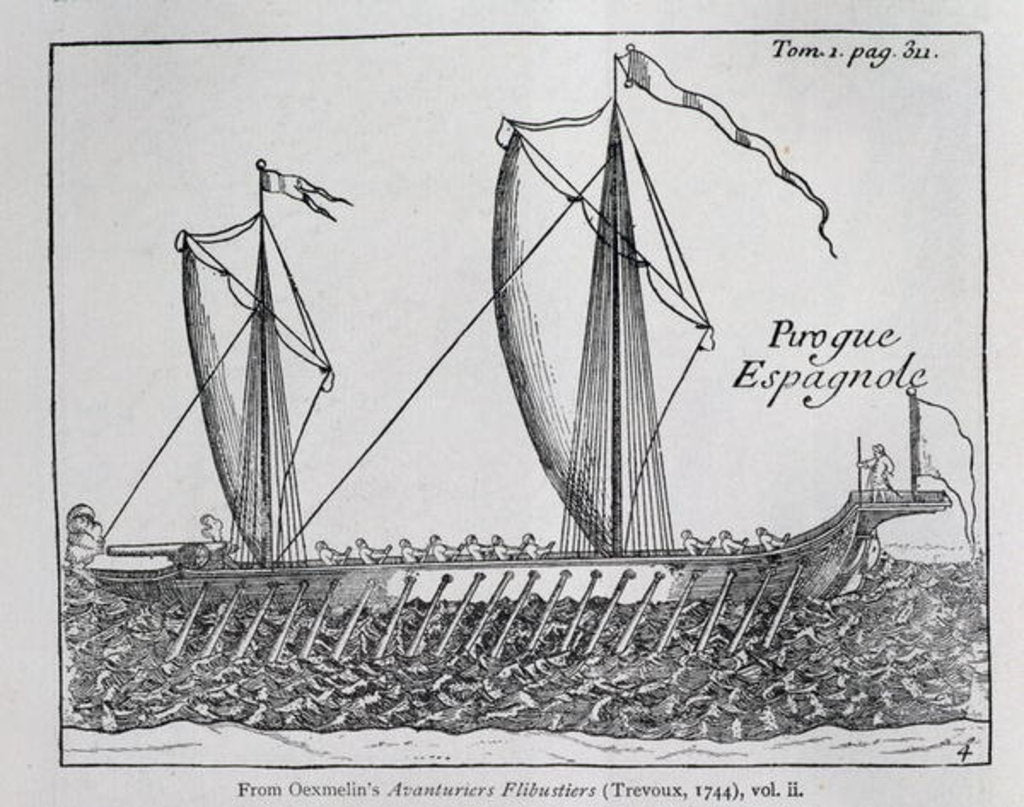 Detail of Spanish Ship by French School