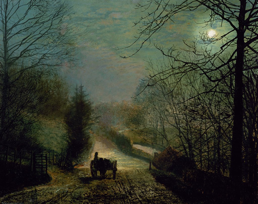Detail of Forge Valley by John Atkinson Grimshaw