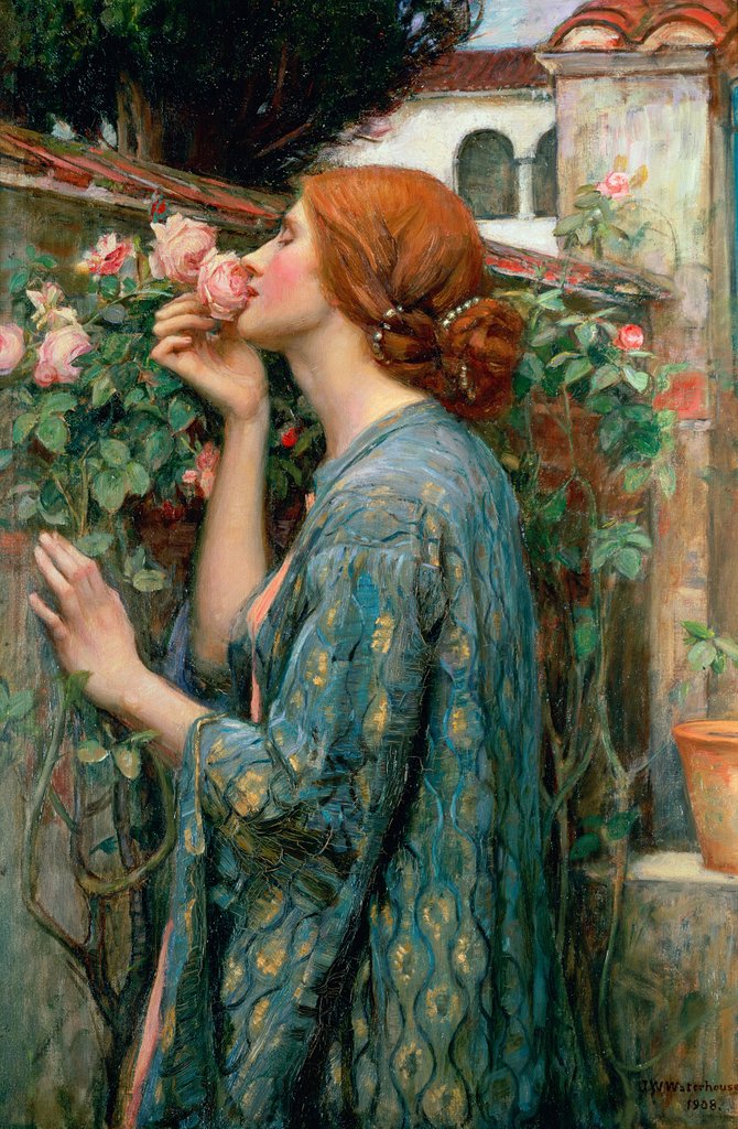 Detail of The Soul of the Rose, 1908 by John William Waterhouse