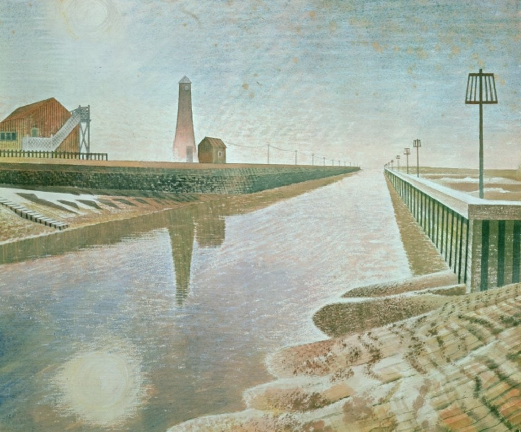 Detail of Rye Harbour, 1938 by Eric Ravilious
