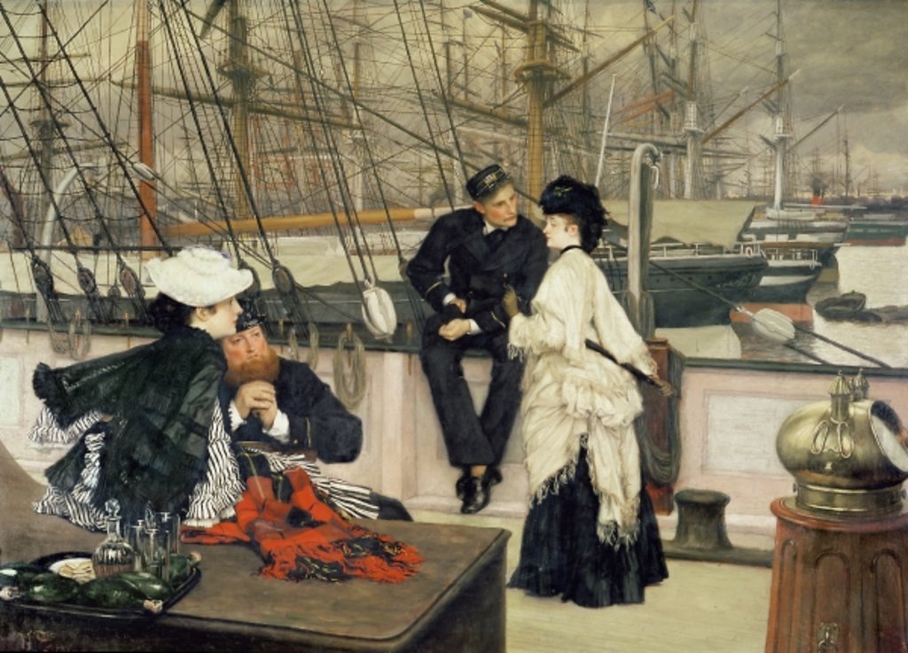 Detail of The Captain and the Mate, 1873 by James Jacques Joseph Tissot