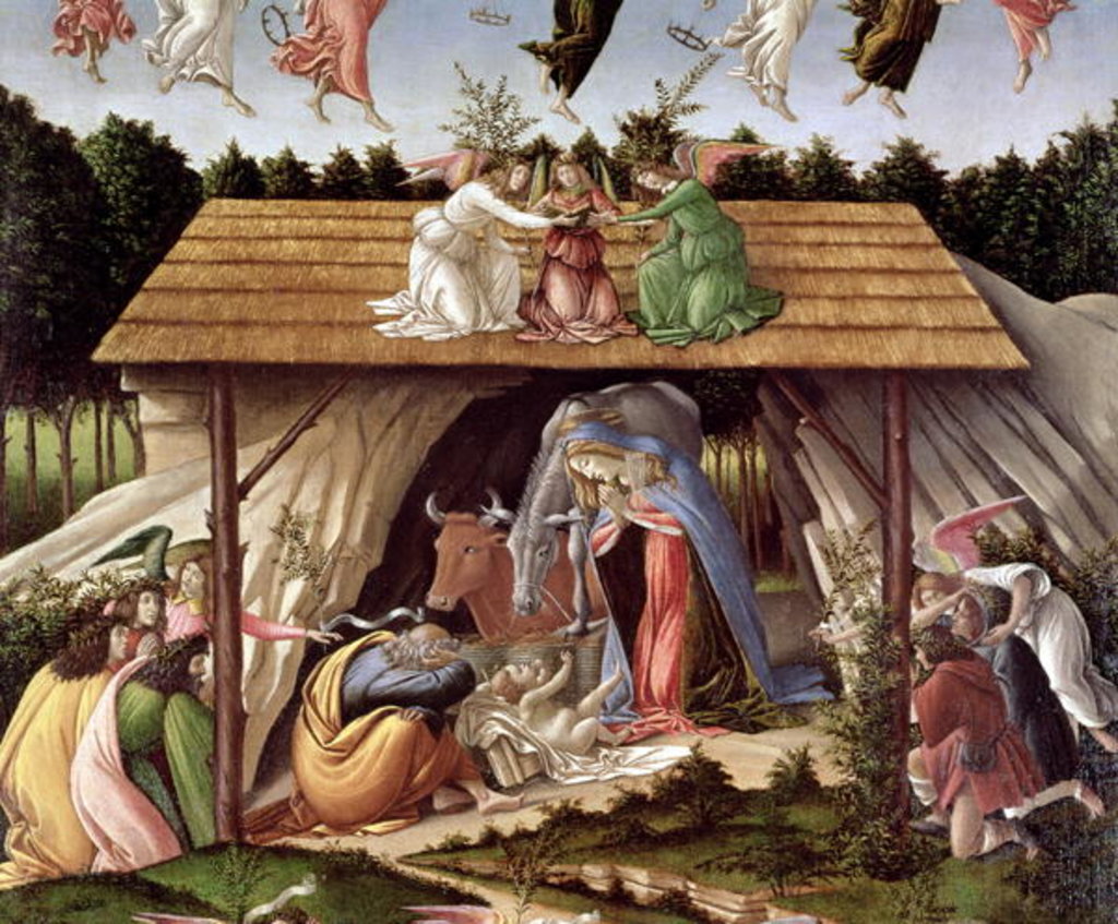 Detail of Mystic Nativity, 1500 by Sandro Botticelli