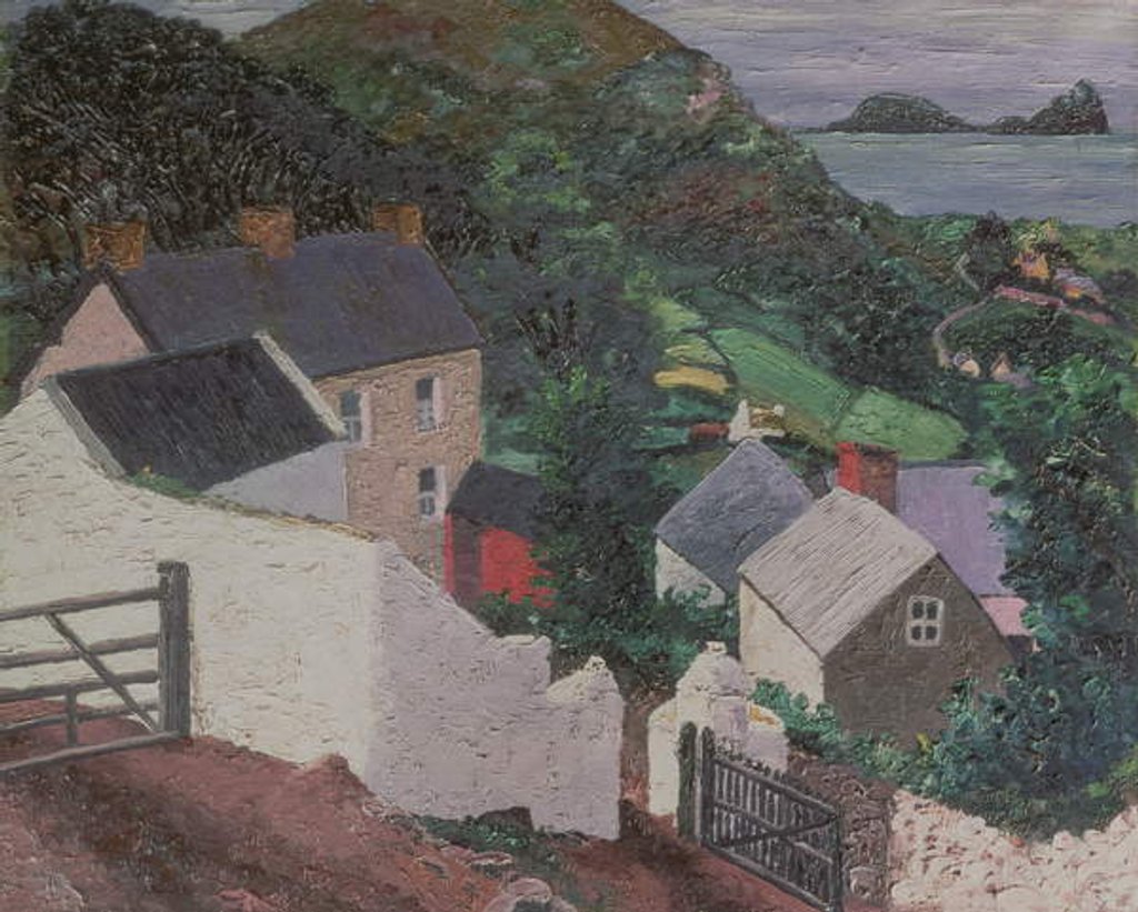 Detail of Worms Head: Gower Peninsula by Cedric Morris
