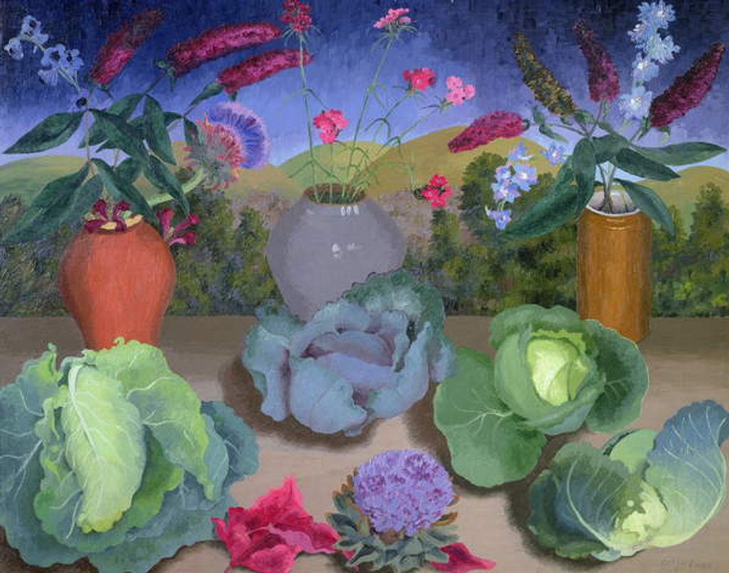 Detail of Cabbages, 1953 by Cedric Morris
