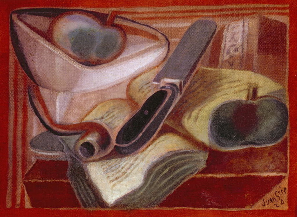 Detail of The Book, 1924 by Juan Gris