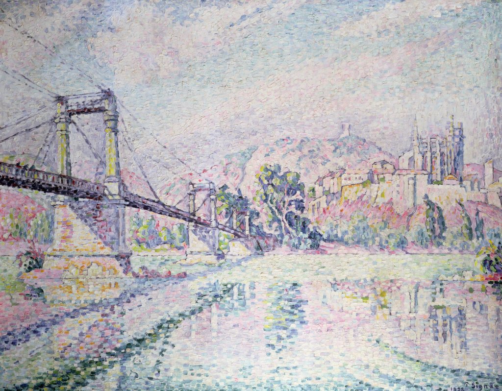 Detail of The Bridge, 1928 by Paul Signac
