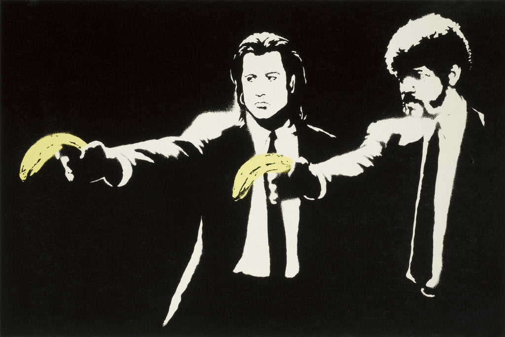 Detail of Pulp Fiction by Banksy