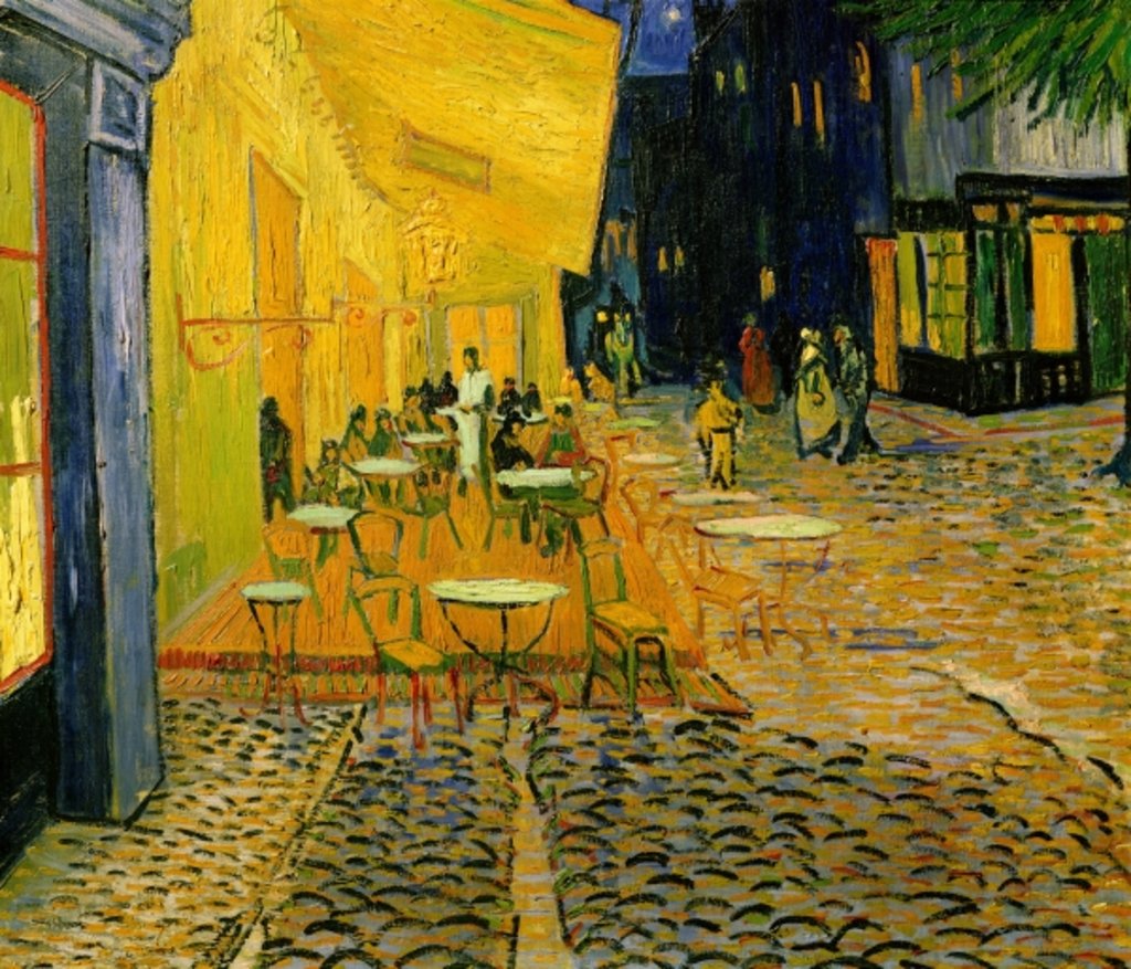 Detail of Cafe Terrace, Place du Forum, Arles, 1888 by Vincent van Gogh