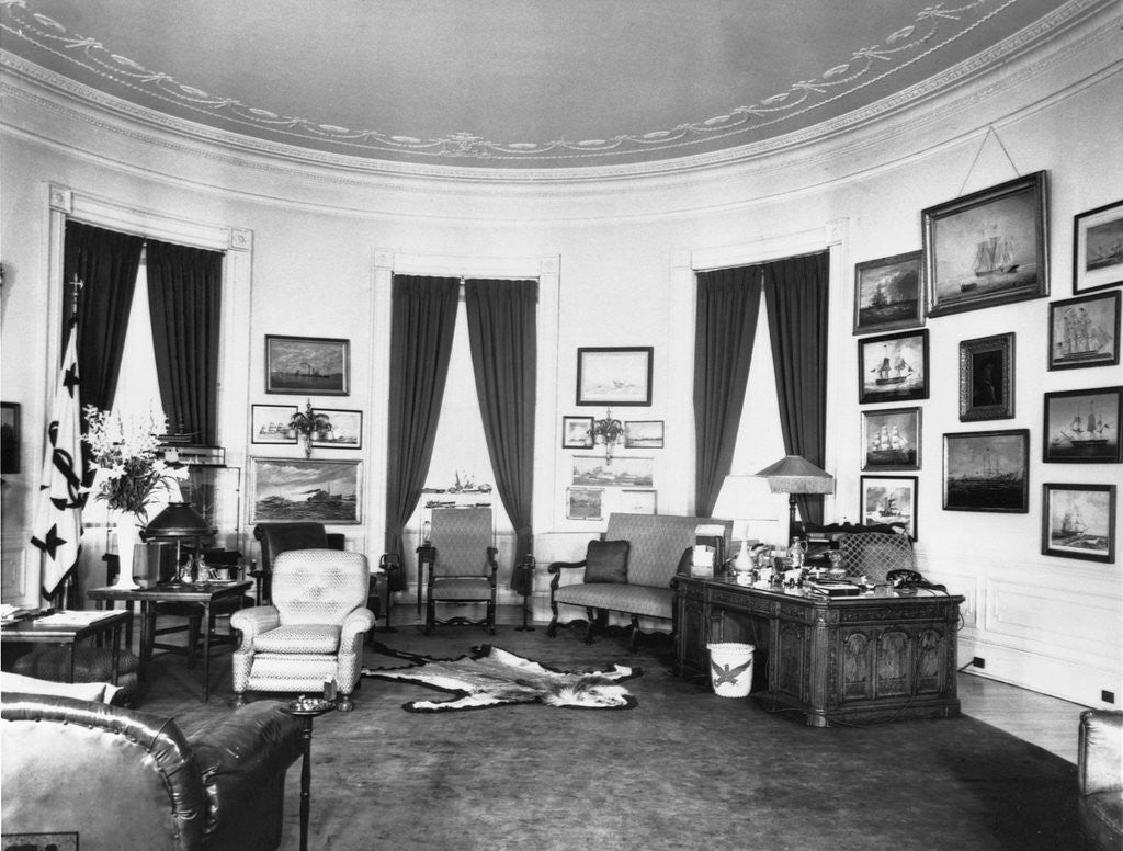 Detail of Oval Office by Corbis