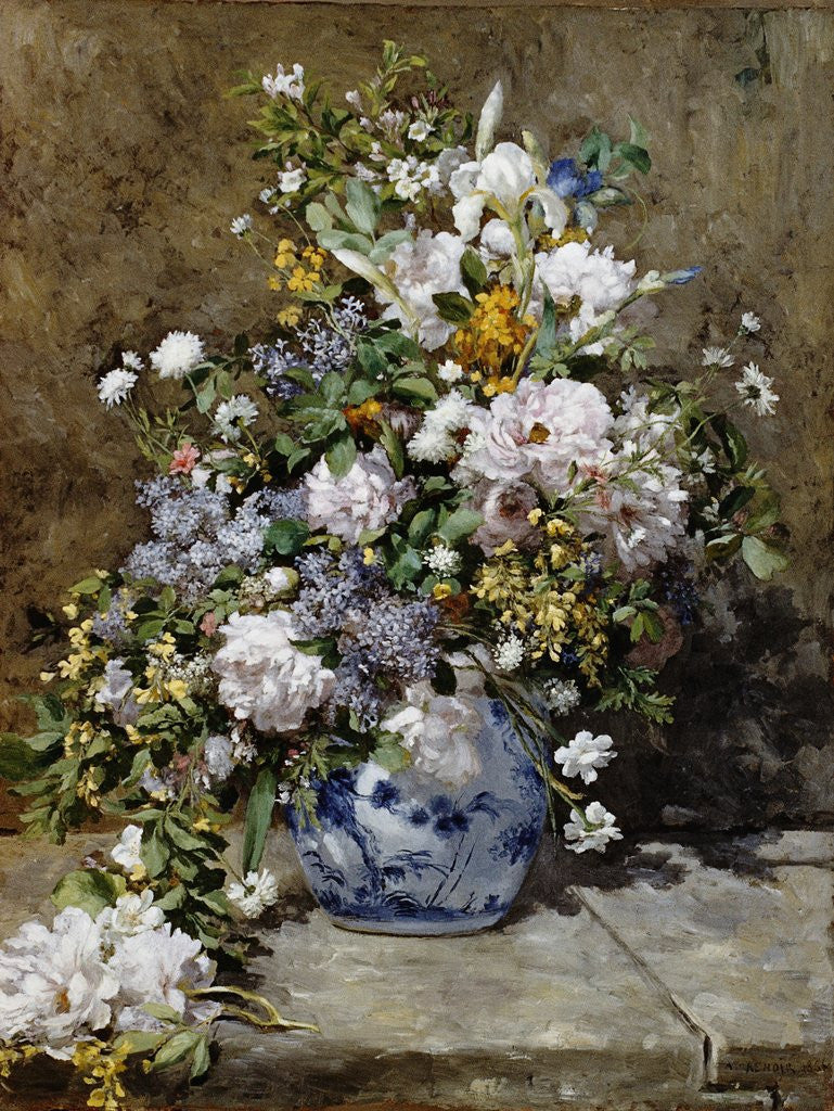 Detail of Spring Bouquet by Pierre-Auguste Renoir