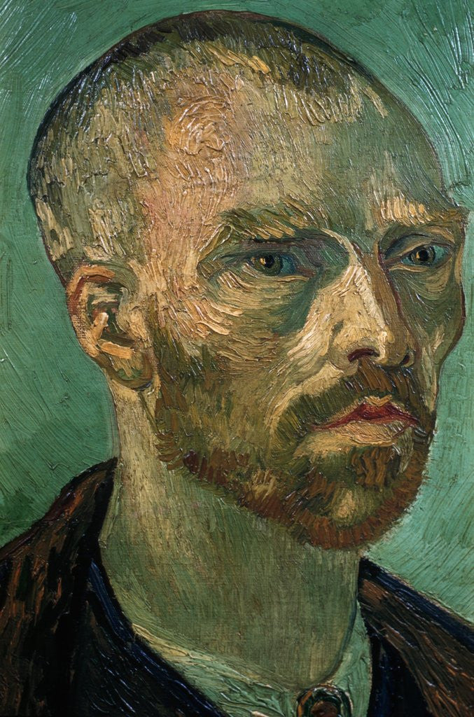 Detail of Detail of Self-Portrait by Vincent Van Gogh