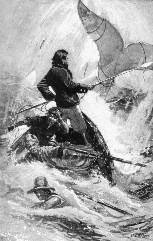 Detail of Book Illustration from Moby Dick by Isaac Walton Taber