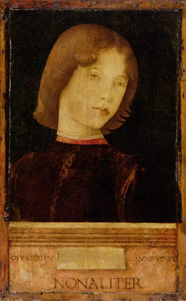 Detail of Portrait of a Boy, c.1470 by Giovanni Bellini