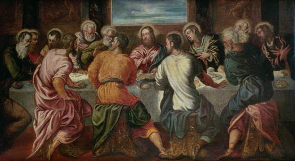 Detail of The Last Supper, mid 1540s by Jacopo Robusti Tintoretto