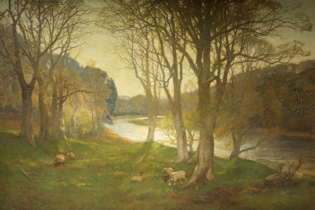 Detail of A Misty Morn on the Dee by David Farquharson
