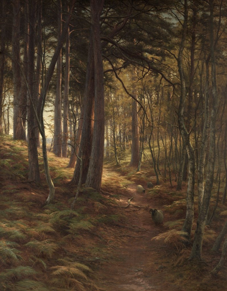 Detail of The Silent Evening Hour by Joseph Farquharson