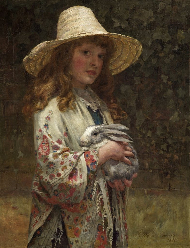 Detail of Her First Love by George Sheridan Knowles