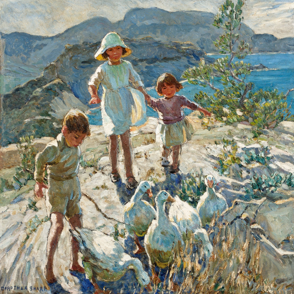 Detail of A Cornish Holiday by Dorothea Sharp