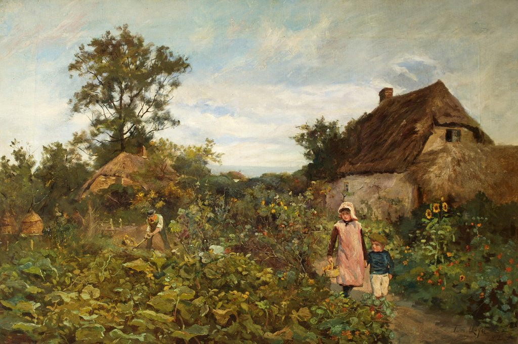 Detail of A Country Garden by Thomas James Lloyd