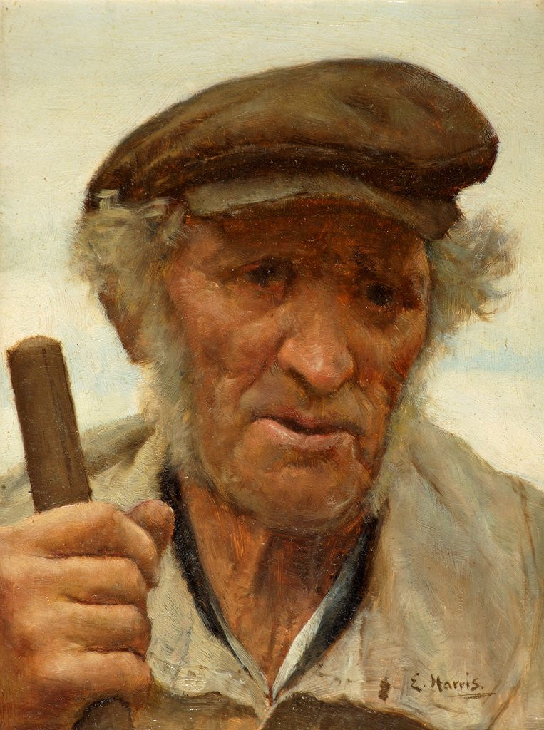Detail of A Normandy Peasant by Edwin Harris