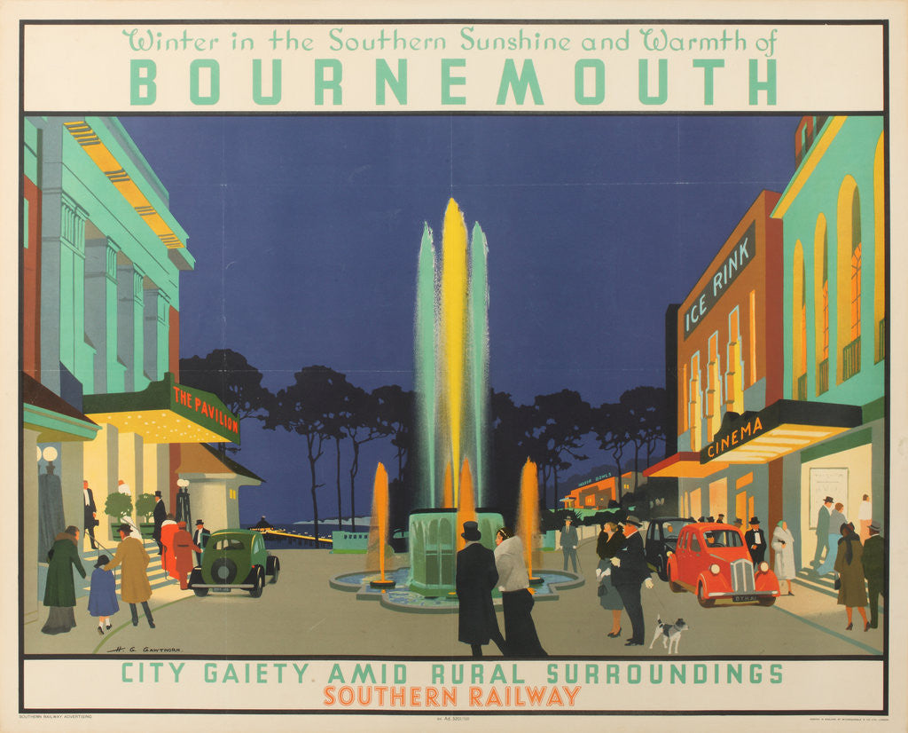 Detail of Winter in the Southern Sunshine and Warmth of Bournemouth by George Henry Gawthorne