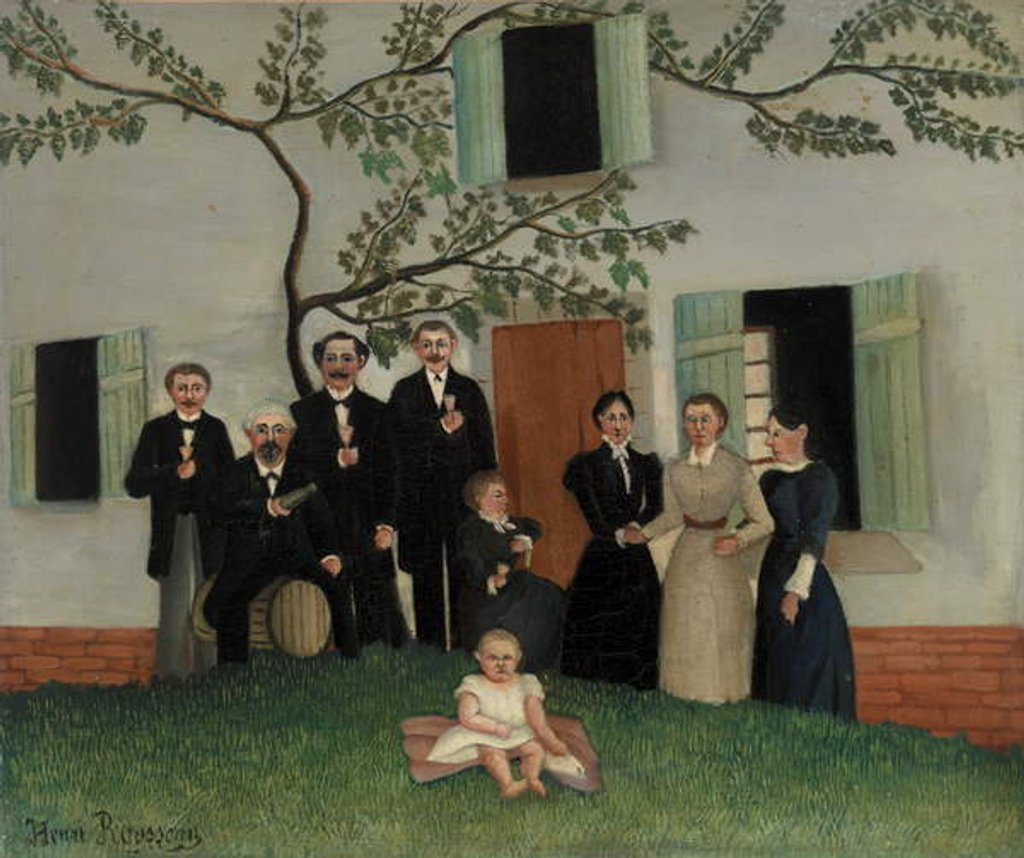Detail of The Family by Henri J.F. Rousseau