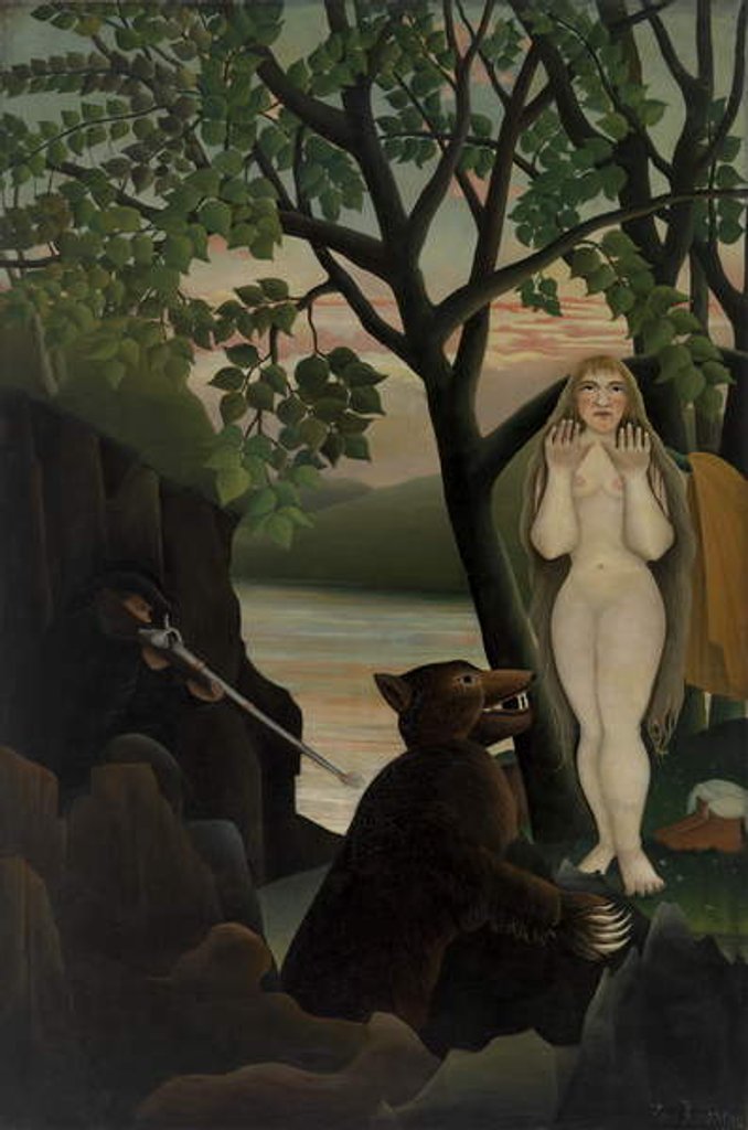 Detail of Nude and Bear, 1901 by Henri J.F. Rousseau