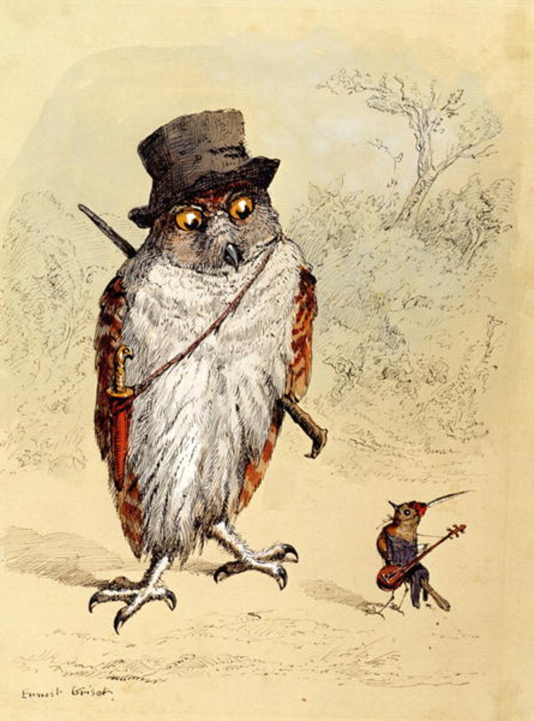 Detail of Illustration to Bubble and Squeak in 'Fun's Comic Creatures' published in 1887 by Ernest Henry Griset