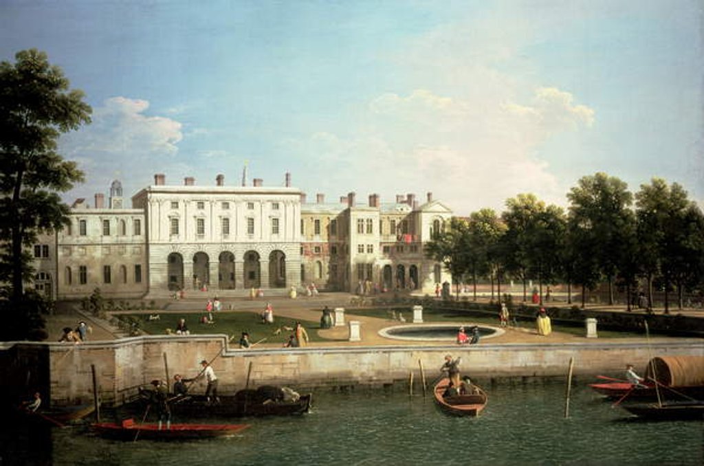 Detail of Old Somerset House from the River Thames, London by Canaletto