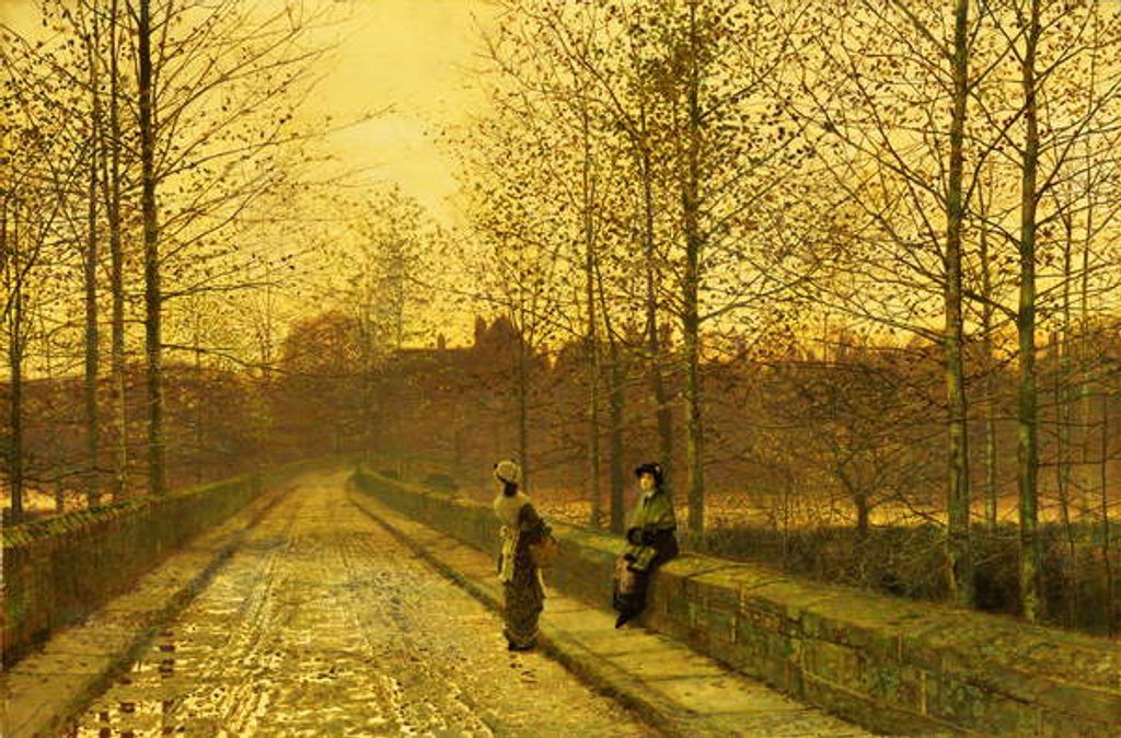 Detail of In the Golden Gloaming, 1883 by John Atkinson Grimshaw