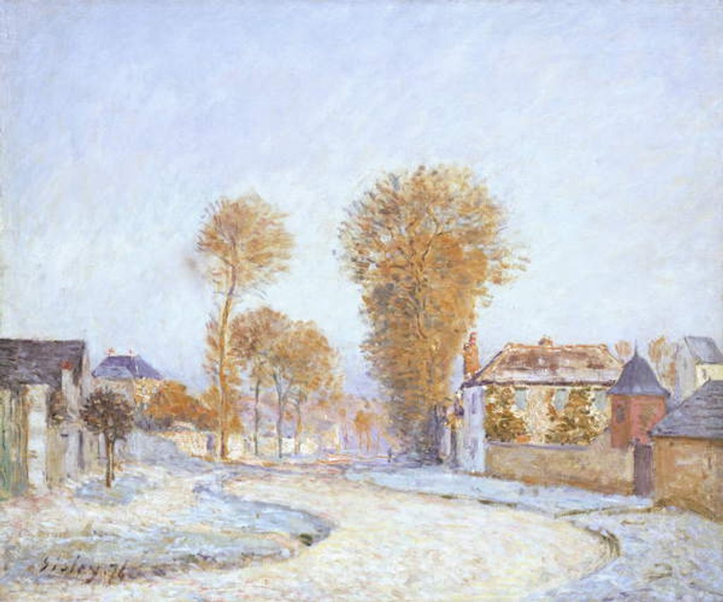 Detail of First Frost, 1876 by Alfred Sisley