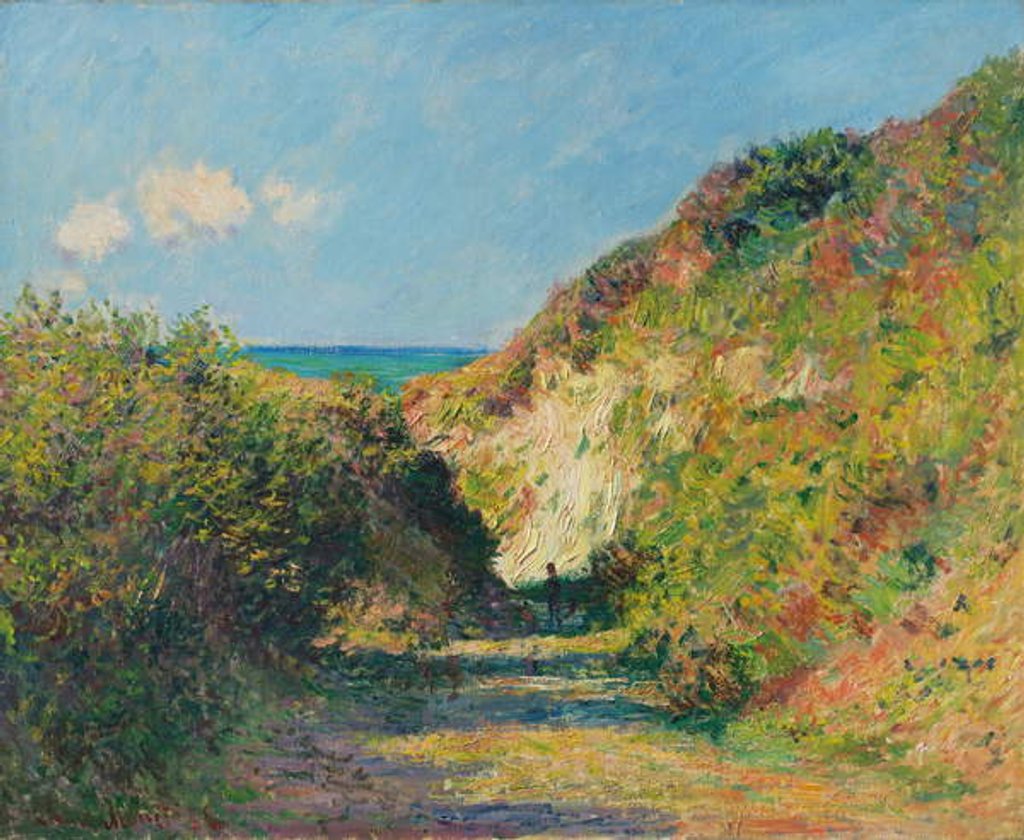 Detail of The sunken path, 1882 by Claude Monet