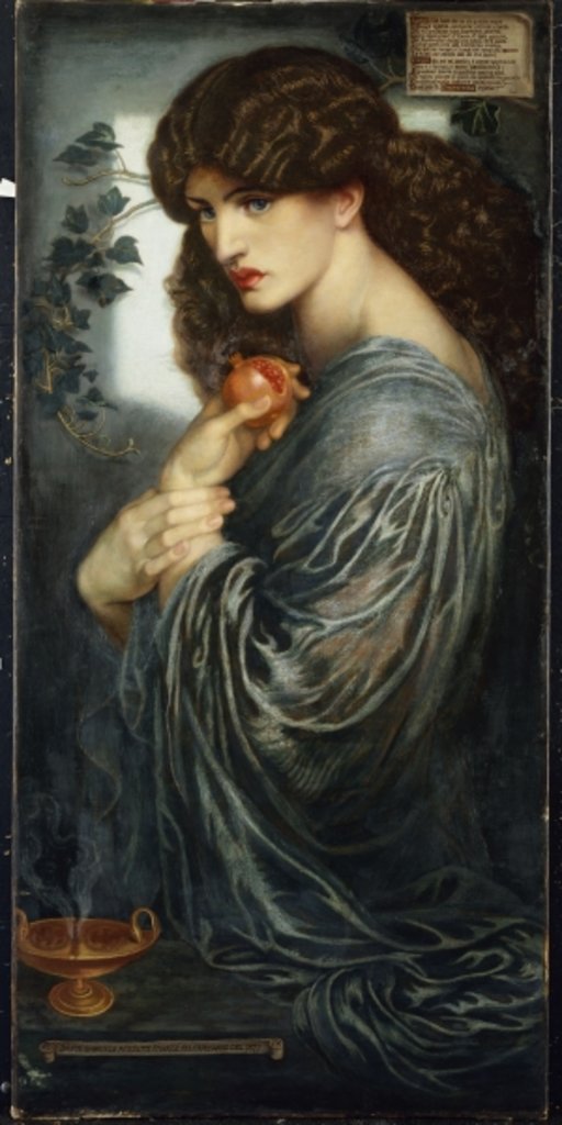 Detail of Proserpine, 1877 by Dante Gabriel Charles Rossetti