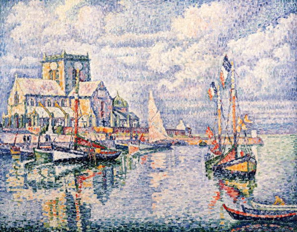 Detail of The Port of Barfleur, 1931 by Paul Signac