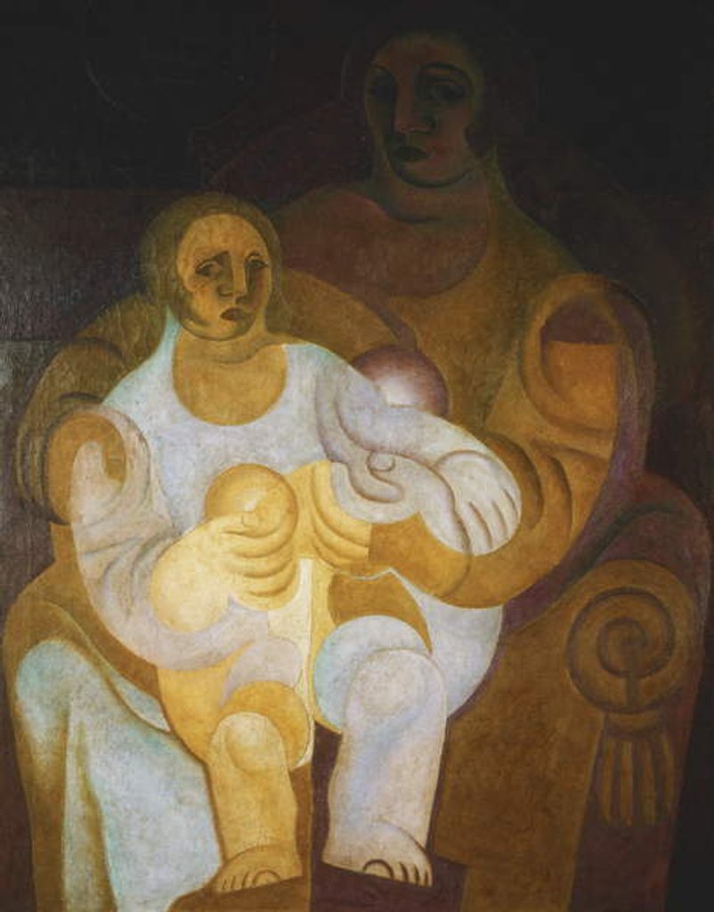 Detail of Mother and Child; Mere et Enfant, 1922 by Juan Gris