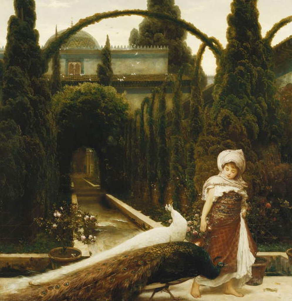Detail of The Moorish Garden; a Dream of Granada, 1874 by Frederic Leighton
