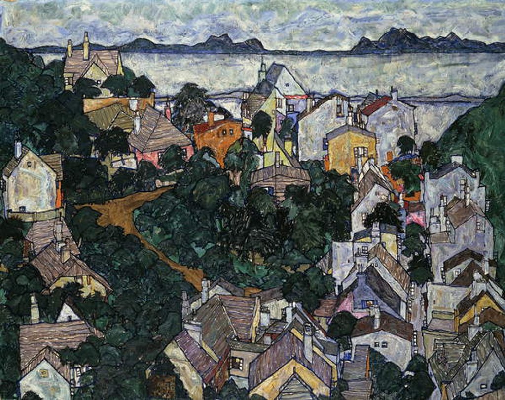 Detail of Summer Landscape by Egon Schiele