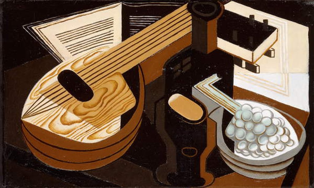 Detail of The Mandolin; La Mandoline, 1921 by Juan Gris