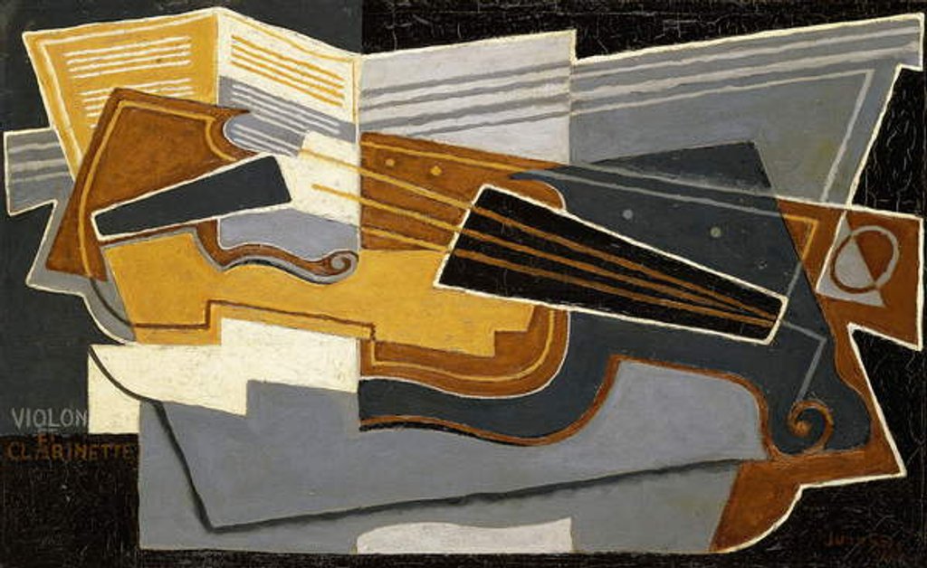 Detail of Violin and Clarinet, 1921 by Juan Gris