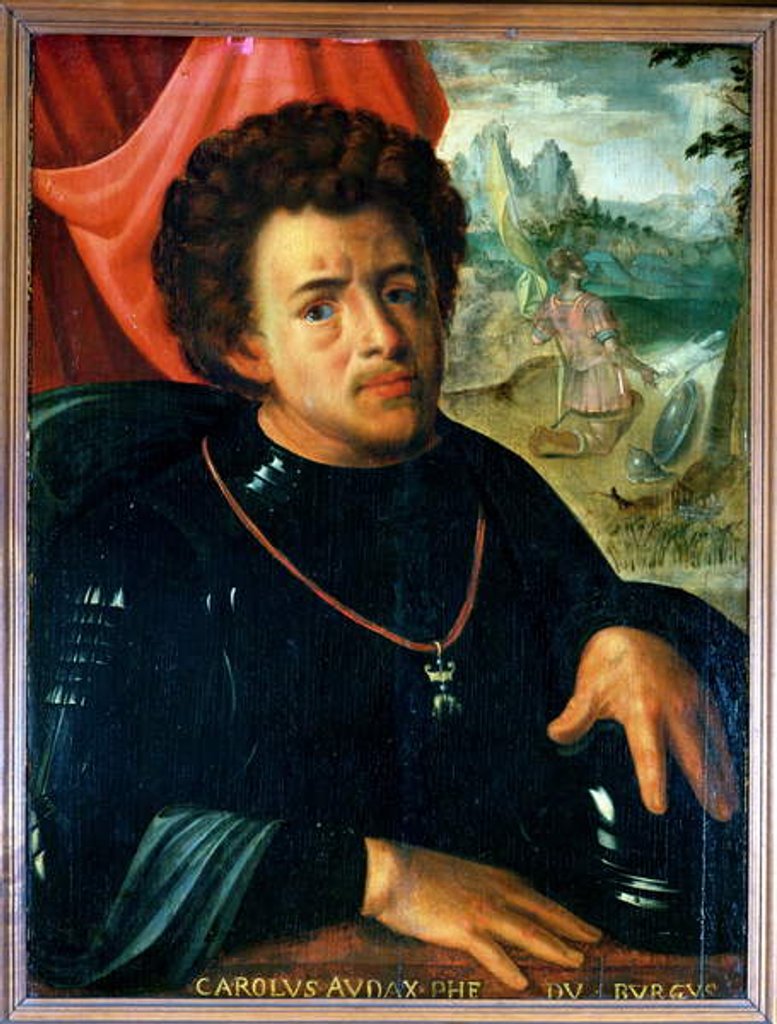 Detail of Portrait of Charles the Bold, Duke of Burgundy by French School
