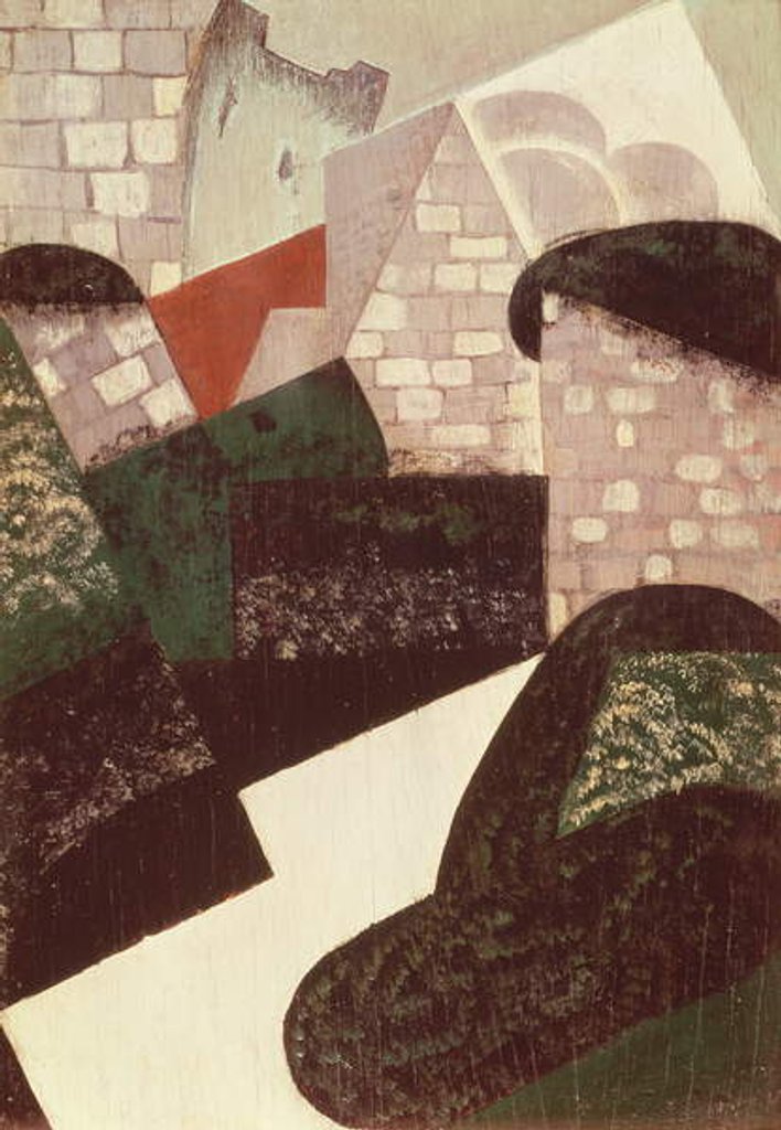 Detail of Landscape at Loches, 1916 by Juan Gris