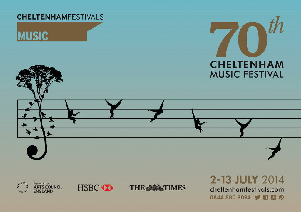 Detail of 2014 Cheltenham Music Festival Programme Cover by Cheltenham Festivals