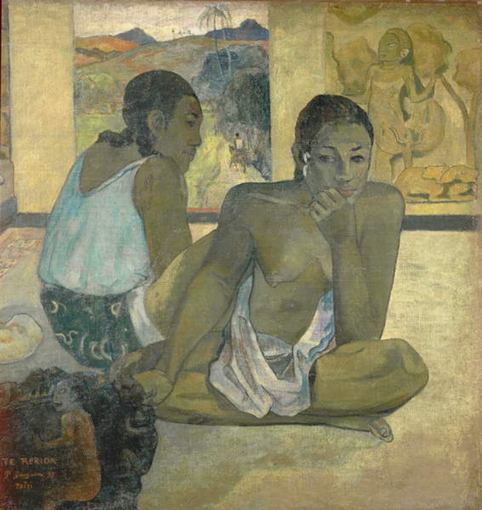 Detail of Te Rerioa, 1897 by Paul Gauguin