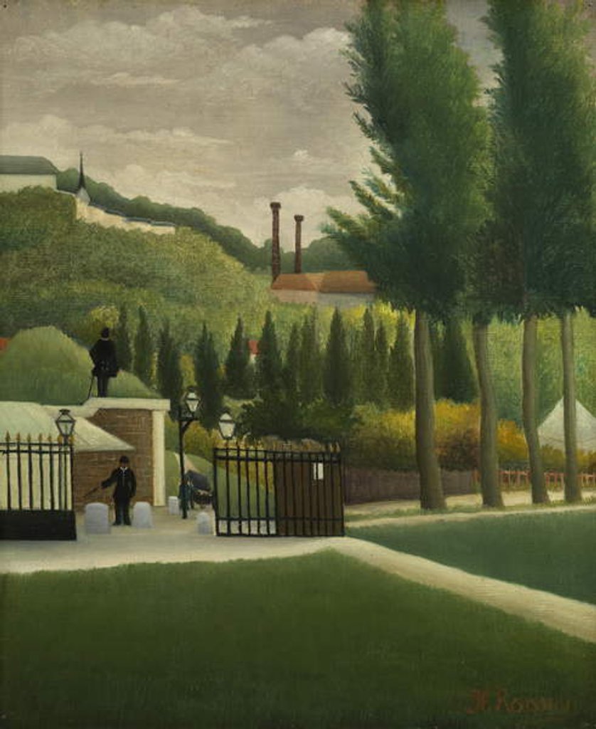Detail of Toll Gate, 1888-1892 by Henri J.F. Rousseau